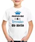 Camiseta infantil promovido a irmão do meio camisa presente