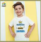 Camiseta Infantil Promovido a Irmão do Meio - Chá de bebê Zlprint