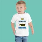 Camiseta Infantil Promovido a Primo mais Velho - Chá de bebê Revelação ZLprint