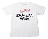 Camiseta Infantil Promovido Irmão Mais Velho Menino