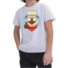 Camiseta Infantil Pug Mal Educado Camiseta Infantil Pug Mal Educado
