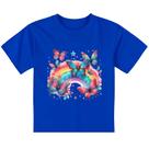 camiseta infantil roupa de menina borboleta arco íris camisa crianças e adolescentes moda teen estampa colorida