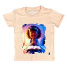 Camiseta Infantil Salmão Menina orando bíblia Algodão Penteado Premium, Estampas Exclusivas Camiseta Infantil Salmão Menina orando bíblia Algodão Penteado Premium, Estampas Exclusivas