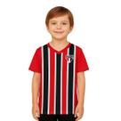 Camiseta Infantil São Paulo Tricolor Listrada Oficial Camiseta Infantil São Paulo Tricolor Listrada Oficial