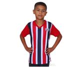 Camiseta Infantil São Paulo Tricolor Listrada Oficial Camiseta Infantil São Paulo Tricolor Listrada Oficial