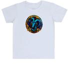 Camiseta Infantil Signo de capricornio logo de luxo
