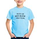 Camiseta Infantil Six month vacation twice a year - Foca na Moda