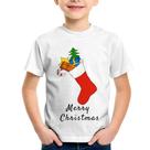 Camiseta Infantil Socket Merry Christmas - Foca na Moda