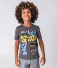 Camiseta Infantil Stitch Tam 4 a 10 Grafite-87107