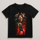 Camiseta Infantil Stranger Things Eddie Munson Com Guitarra