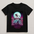 Camiseta Infantil Stranger Things Estampa Personalizada Roxa