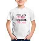 Camiseta Infantil Such a big miracle in a such litle girl - Foca na Moda