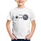 Camiseta Infantil Super Nintendo SNES Gamepad - Foca na Moda
