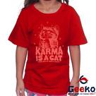 Camiseta Infantil Taylor Swift 100% Algodão Karma Is A Cat Geeko Pop