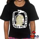 Camiseta Infantil Taylor Swift 100% Algodão Look What You Made Me Do Pop Geeko