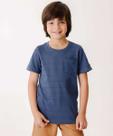 Camiseta Infantil Textura Bolso MR Tam 4 a 10-31027