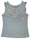 Camiseta Infantil Tip Top Creme Botão Camiseta Infantil Tip Top Creme Botão