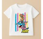 Camiseta Infantil Tom E Jerry Desenho 100% Algodao Mode 01