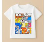 Camiseta Infantil Tom E Jerry Desenho 100% Algodao Mode 02