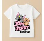 Camiseta Infantil Tom E Jerry Desenho 100% Algodao Mode 05
