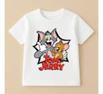 Camiseta Infantil Tom E Jerry Desenho 100% Algodao Mode 08