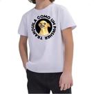 Camiseta Infantil Tranquila como um pinsher