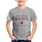 Camiseta Infantil Traz uma batata, frita por favor - Foca na Moda Camiseta Infantil Traz uma batata, frita por favor - Foca na Moda