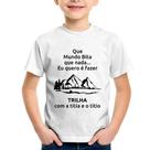 Camiseta Infantil Trilha com a titia e o titio Trekking - Foca na Moda