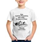 Camiseta Infantil Trilha com o titio Trekking - Foca na Moda