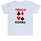 Camiseta Infantil Truco Naipes do baralho