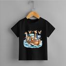 Camiseta Infantil Unissex Arca de Noé Safari Personalizada 100% Algodão