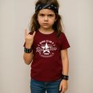 Camiseta Infantil Unissex Estampada Born To Be a Rockstar 052 Blusa Tecido Premium 100% Algodão