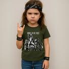 Camiseta Infantil Unissex Estampada Born To Be Free 033 Blusa Manga Curta Gola Redonda 100% Algodão