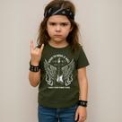 Camiseta Infantil Unissex Estampada Ignite Your Inne Flame 055 Blusa Manga Curta Gola Redonda