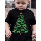 Camiseta Infantil Unissex Natal Estampa Árvore de Natal Dino 655 Guirlanda Pisca Pisca Papai Noel Camiseta Infantil Unissex Natal Estampa Árvore de Natal Dino 655 Guirlanda Pisca Pisca Papai Noel