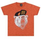 Camiseta Infantil Verão Urso Laranja - Biogás