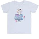 Camiseta Infantil Versiculo Fofinho Honra teu pai e tua mãe