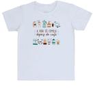 Camiseta Infantil Vida começa depois do café