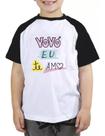 Camiseta infantil vovó eu te amo rosa presente blusa camisa