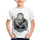 Camiseta Infantil Walter White Tattoo Heisenberg - Foca na Moda Camiseta Infantil Walter White Tattoo Heisenberg - Foca na Moda