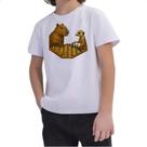 Camiseta Infantil Xadrez Capivara vs Suricato