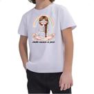 Camiseta Infantil Yoga onde nasce a paz