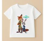 Camiseta Infantil Zootopia 100% Algodao Modelo 03
