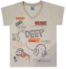Camiseta Infantojuvenil C/ Estampa Headphone Nº 10 Ao 16