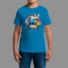 Camiseta Infatil 100% Algodão Casual Confortável Gola Redonda Game Control