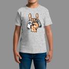 Camiseta Infatil 100% Algodão Moda De Rua Confortável Manga Curta Gola Redonda Control Rock