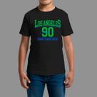 Camiseta Infatil Básica Masculina Streetwear Casual Manga Curta Gola Redonda Los Angeles 90 Camiseta Infatil Básica Masculina Streetwear Casual Manga Curta Gola Redonda Los Angeles 90