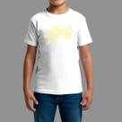 Camiseta Infatil Streetwear Básica Casual Confortável Manga Curta Gola Redonda Alpha