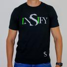Camiseta Insify Logo Snake Preta 100% Algodão Camiseta Insify Logo Snake Preta 100% Algodão