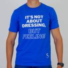 Camiseta Insify Slogam Azul 100% Algodão